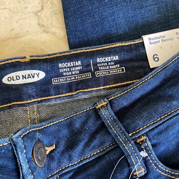 NWT Old Navy Rockstar Super Skinny High Rise Jeans - Picture 6 of 13